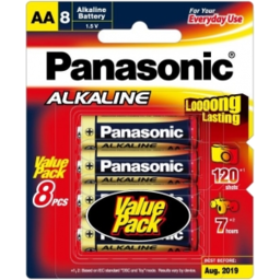 Photo of Panasonic Battery Alkaline AA 8 Pack