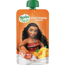 Photo of Meadow Fresh Yoghurt Peach Mango Pouch 70 G 