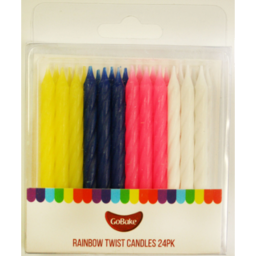 Photo of Rainbow Twist Candles 24 Pack