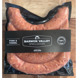 Photo of Barwon Valley Smallgoods Pork & Fennel Sausages 400g