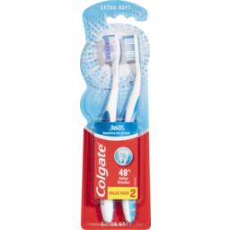 Photo of Colgate 360° Sensitive Pro-Relief Toothbrush, Value 2 Pack, Extra Soft Bristles For Sensitive Teeth Pain 