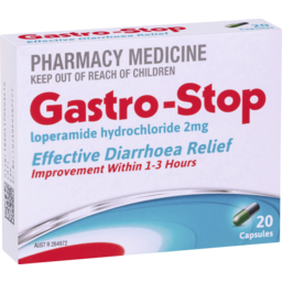 Photo of Gastro-Stop Capsules 2mg Loperamide X 20