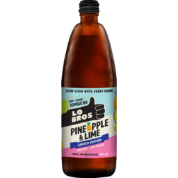 Photo of Lo Bros Organic Kombucha Pineapple & Lime Limited Edition Sparkling Live Cultured Drink 750ml