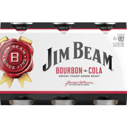 Photo of Jim Beam & Cola4.8%New6*375ml
