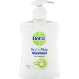 Photo of Dettol Soft On Skin Hard On Germs Aloe Vera Hand Wash Pump 250ml