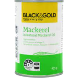 Photo of Black & Gold Mackrl In Nat Oil 425gm