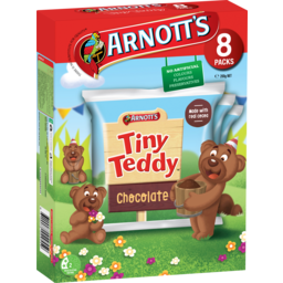 Photo of Arnott's Tiny Teddy Biscuits Chocolate 200g 8pk