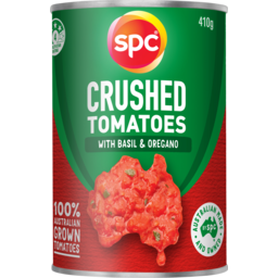 Photo of Canned Vegetables, Tomatoes, SPC Crushed Tomatoes With Basil & Oregano 410 gm