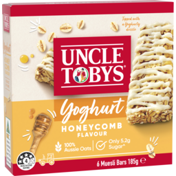 Photo of Uncle Tobys Yoghurt Honeycomb Bars 6 Pack 6pk