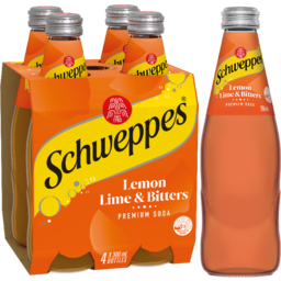 Photo of Schweppes Lemon Lime Bitters Soft Drink Mixers Glass Bottle Multipack
