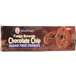 Photo of Voortman Chocolate Chip Fudge Brownie Sugar Free Cookies 227g