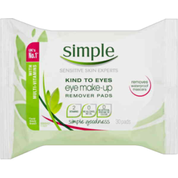 Photo of Simple Face/Eye Wipes 25pk