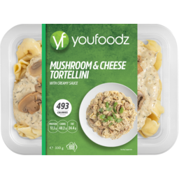 Photo of Youfoodz Mushroom & Cheese Tortellini With Creamy Sauce 330 G