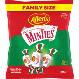 Photo of Allen's Minties Lollies Bag 335g