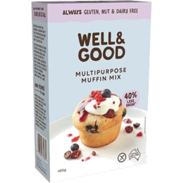 Photo of Well & Good Gluten Dairy & Nut Free Multipurpose Muffin Mix 400g