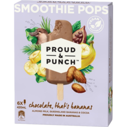 Photo of Proud & Punch Chocolate & Banana Smoothie Pop 6pk