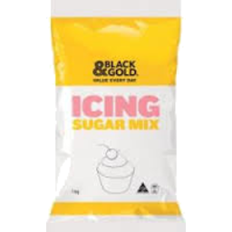 Photo of Black & Gold Icing Mixture 1kg