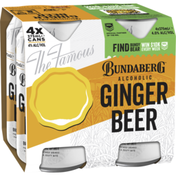 Photo of Bundy Ginger Beer 4% 4pk