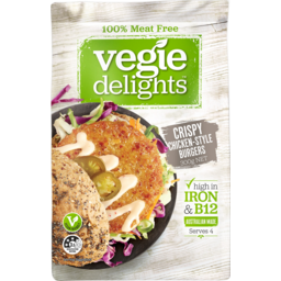Photo of Vegie Delights 100% Meat Free Crispy Chicken Style Burgers 300g
