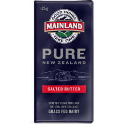 Photo of MAINLAND BUTTER PURE SALTED 125GM