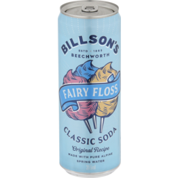 Photo of Billson's Fairy Floss Classic Soda 355ml 355ml