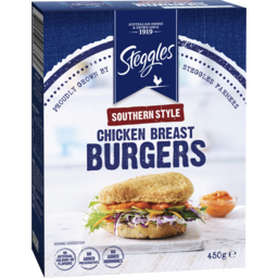 Photo of Steggles Chicken Breast Burgers Southern Style 450g