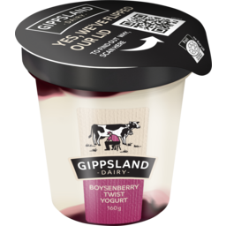 Photo of Gippsland Dairy Boysenberry Twist Yogurt 160g
