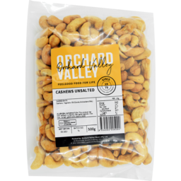 Photo of Orchard Valley Cashews Unsalted 500gm