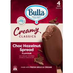 Photo of Bulla Creamy Classics Choc Hazelnut Sticks