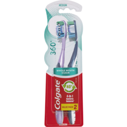 Photo of Colgate Toothbrush 360 Degree Whole Mouth Clean Value 2 Pack