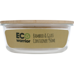 Photo of Zinc Eco Warrior Glass & Bamboo Container 950ml
