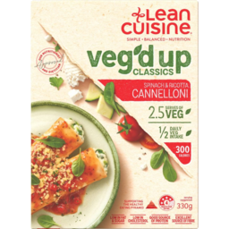 Photo of Lean Cuisine Veg'd Up Classics Spinach & Ricotta Cannelloni 330g