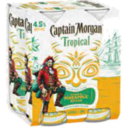 Photo of Captain Morgan Tropical Mango & Pineapple 4.5% 4 X 330ml 4.0x330ml