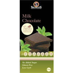 Photo of Sugarless Confectionery Milk With Stevia Chocolate Block 100g