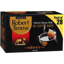 Photo of Robert Timms Mocha Kenya Style Coffee Bags 28pk