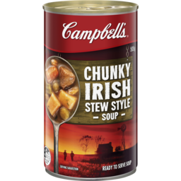 Photo of Campbells Soup Chunky Hearty Irish Stew Soup 505g