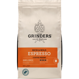 Photo of Grinders Rich & Bold Espresso Coffee Beans