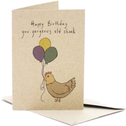 Photo of Deer Daisy  Card - Happy Birthday You Old Chook