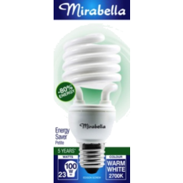Photo of Mirabella Energy Saver Spiral Petite Warm White 23 Watt