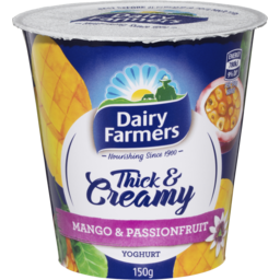 Photo of Dairy Farmers Thick & Creamy Mango & Passionfruit Yoghurt 150g