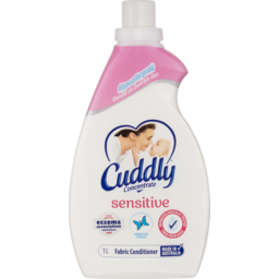 Photo of Cuddly Concentrate Sensitive Liquid Fabric Softener Conditioner, 1l, 40 Washes, Gentle On Sensitive Skin, Hypoallergenic, Dermatologist Tested, Sensit