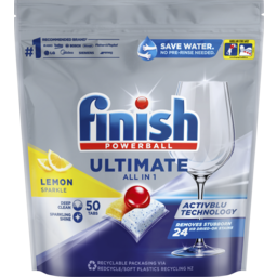 Photo of Finish Ultimate All In 1 Dishwashing Tablets Lemon Sparkle 50 Pack 50.0x50