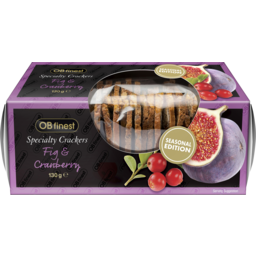 Photo of Ob Finest Specialty Crackers Seasonal Edition Fig & Cranberry