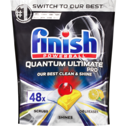 Photo of Finish Powerball Quantum Ultimate Pro Tab Lemon Sparkle 48 Pack 