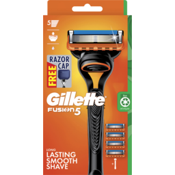 Photo of Gillette Fusion5 Razor Handle + 4 Cartridge+ Razor Cap, Shave Care