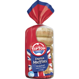 Photo of Tip Top English Muffins Original 6 Pack 400gm