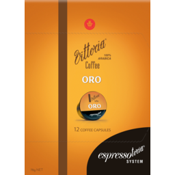 Photo of Vittoria Coffee Oro Capsules 12 Pack 78g