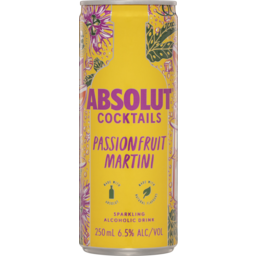 Photo of Absolut Cocktails Passionfruit Martini 250ml