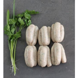Photo of PETER BOUCHIER FREE RANGE CHICKEN AND CHIVE SAUSAGES