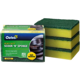 Photo of Oates Dura Fresh Anti-Bacterial Heavy Duty Scour Hand 3pk